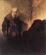 Rembrandt, St Paul at his Writing Desk